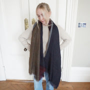 Large Reversible Wrap - 4 colours in one scarf