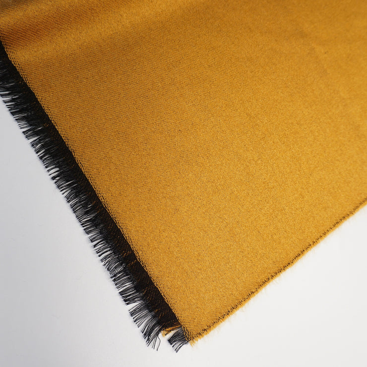 4 Coloured Stole Scarf - Black & Yellow Mix