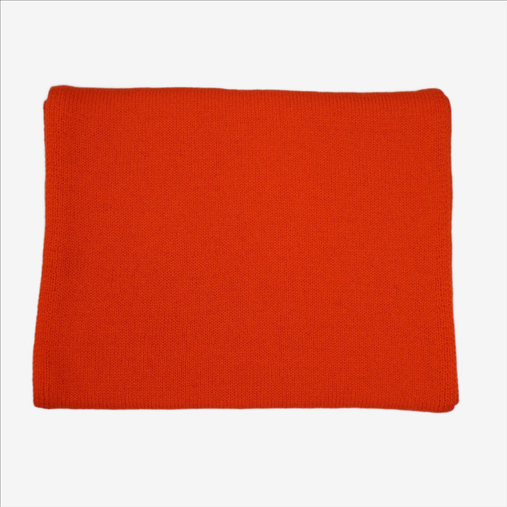Plain Knit Scarf - Orange