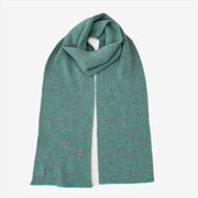 Aqua & Grey Cashmere Scarf