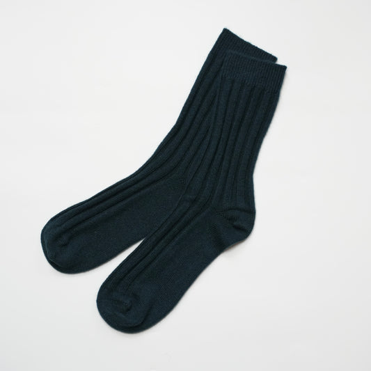 Men's Dark Green Cashmere Socks