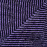 Purple & Darkest Navy Striped Cashmere Scarf