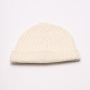 Cream Chunky Knit Beanie