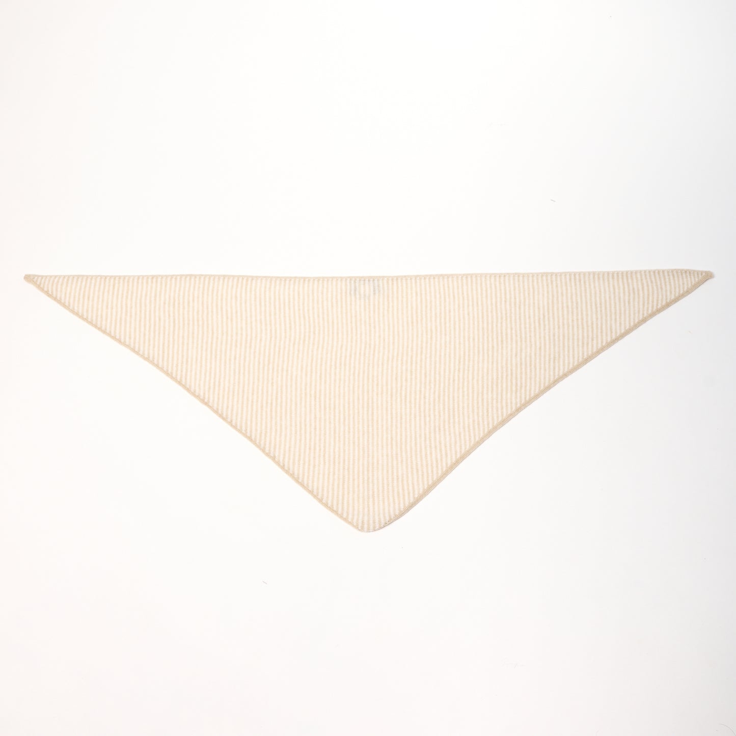 Cappuccino & White Striped Bandana Scarf