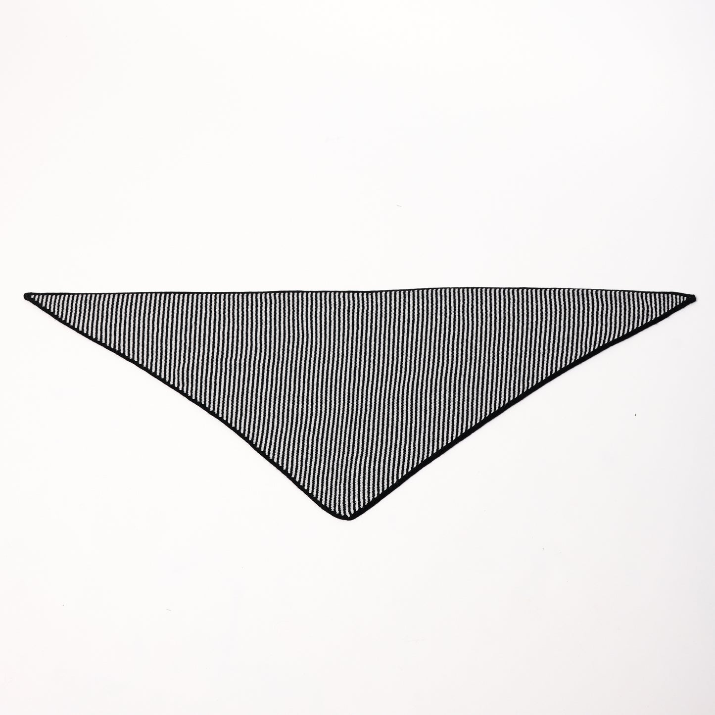 Black & White Striped Bandana Scarf