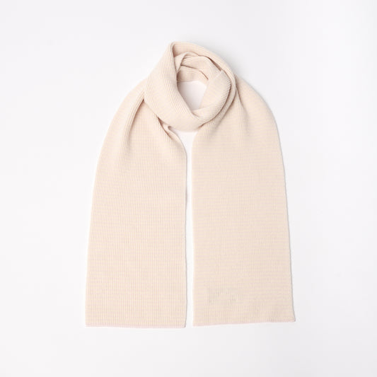 Petal Pink & White Striped Cashmere Scarf