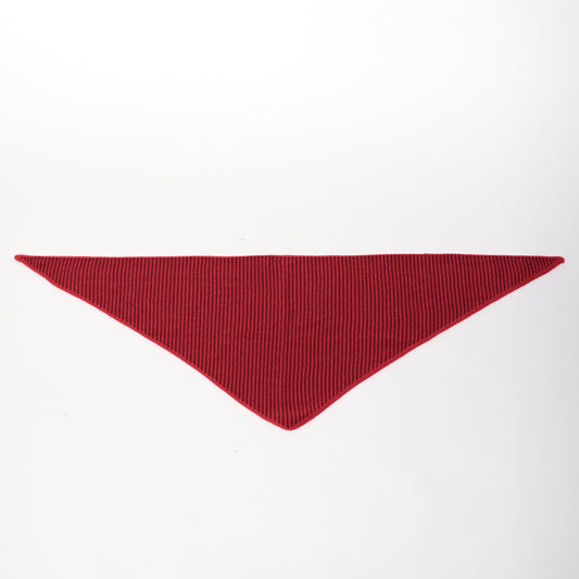 Red & Dark Red Striped Bandana Scarf