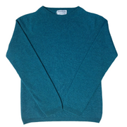 Ladies Round Neck Cashmere Jumper - Teal