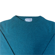 Ladies Round Neck Cashmere Jumper - Teal