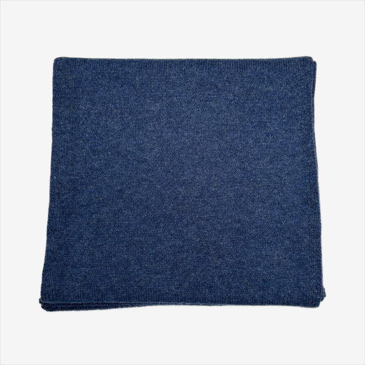 Plain Knit Scarf - Denim Marl