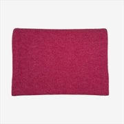 Plain Knit Scarf - Raspberry Marl