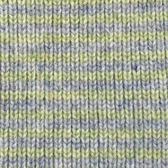 Soft Lime & Light Grey 5 ply Cashmere Scarf