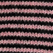 Soft Pink Marl & Black 5 ply Cashmere Scarf