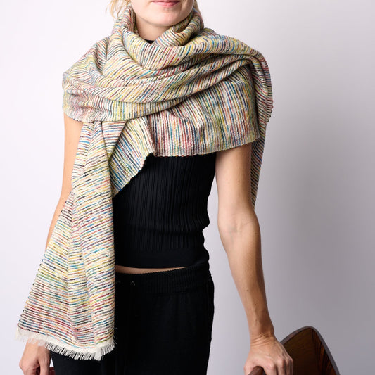 Handwoven Cashmere Shawl - Multicolour