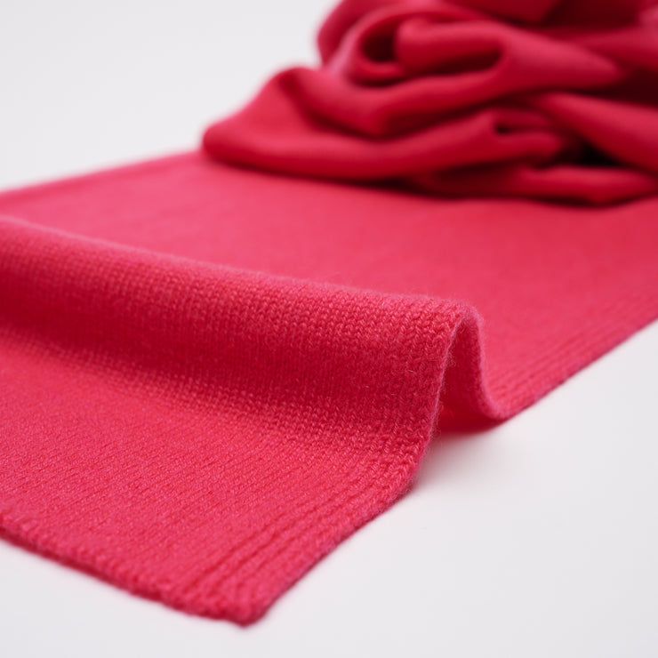 Plain Knit Scarf - Bright Pink