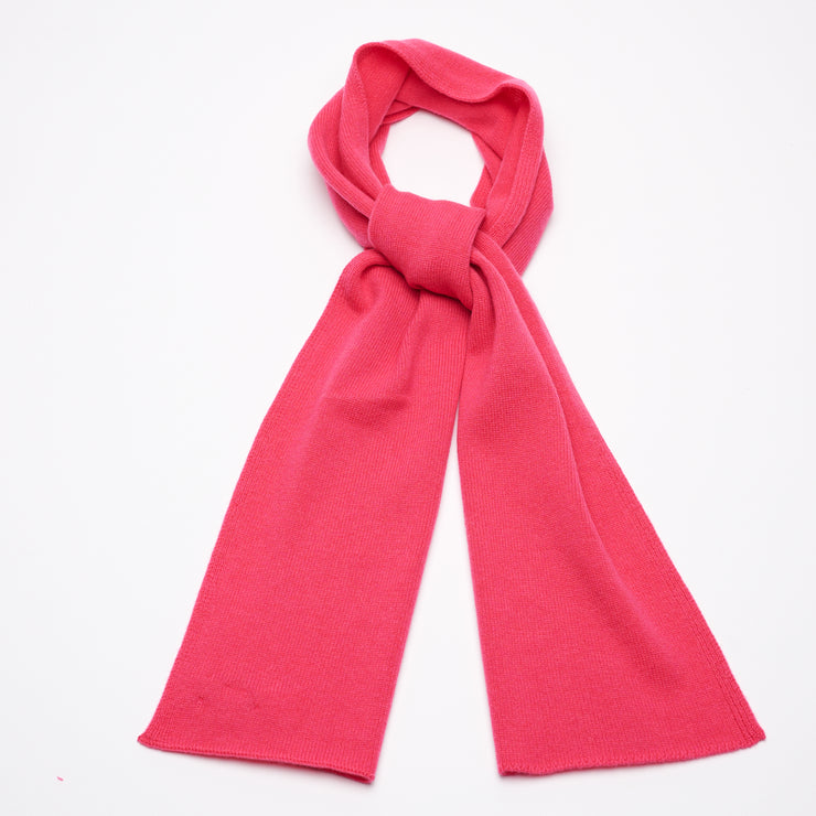 Plain Knit Scarf - Bright Pink