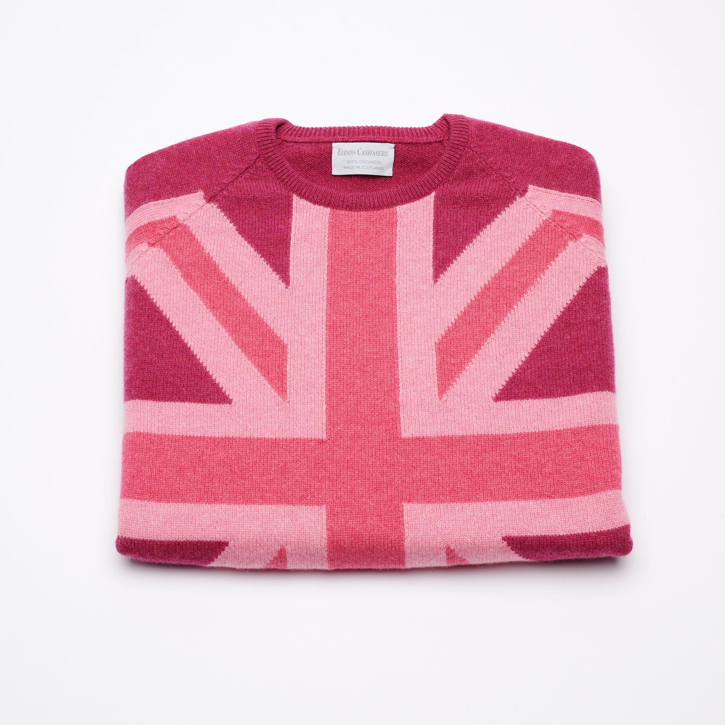 TICKLED PINK UNION JACK JUMPER - Pink Marls