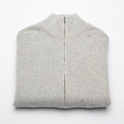 Men's Donegal Ribbed Zip Cardigan