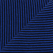 Bright Blue & Black Striped Cashmere Scarf