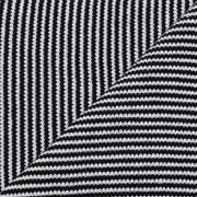 Black & White Striped Cashmere Scarf