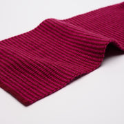 Raspberry & Mulberry Striped Cashmere Scarf