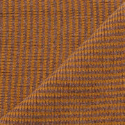 Ginger & Brown Marl Striped 5 Ply Cashmere Scarf