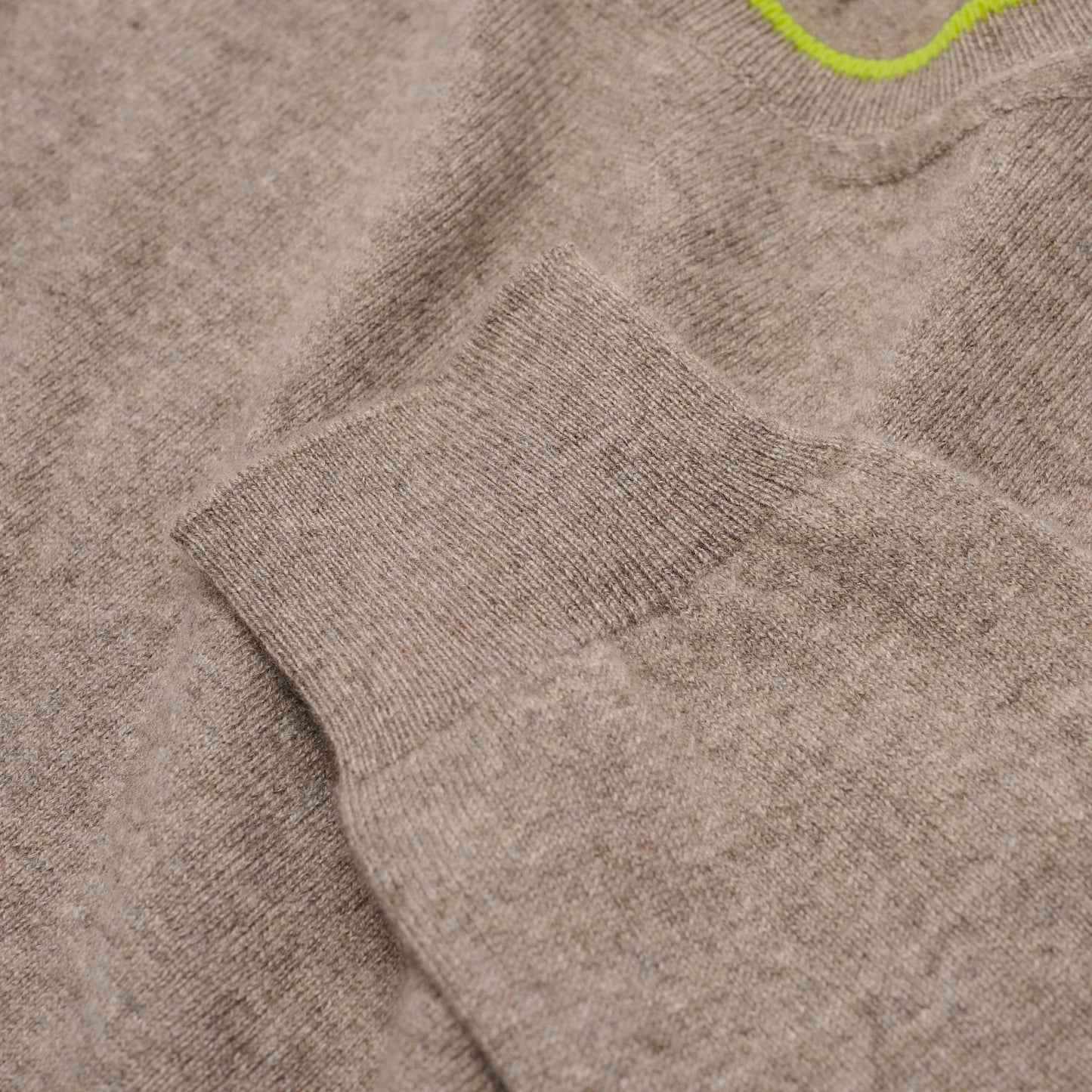 Summer Weight Crew Neck Cashmere Jumper - Natural