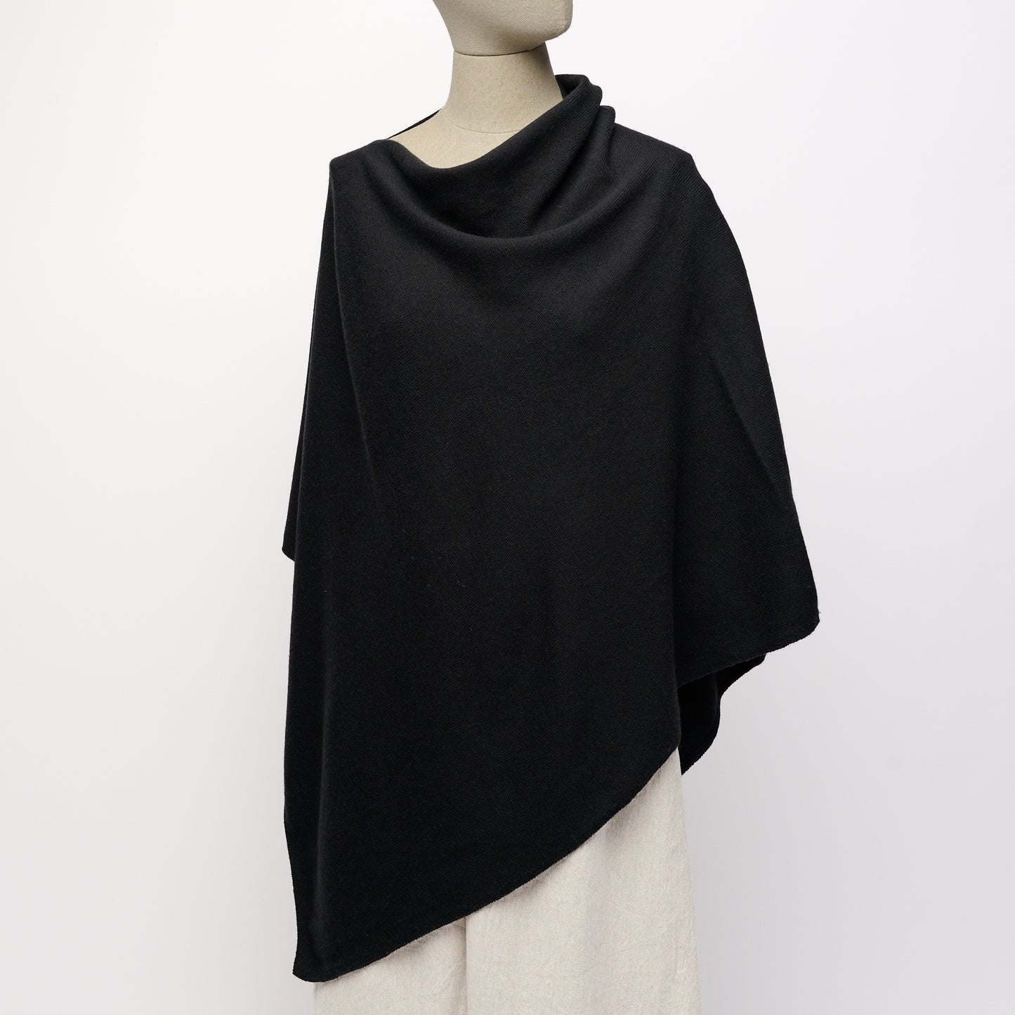 Cashmere Poncho - Slate