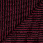 Claret & Black Striped Cashmere Scarf