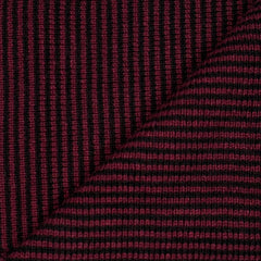 Claret & Black Striped Cashmere Scarf