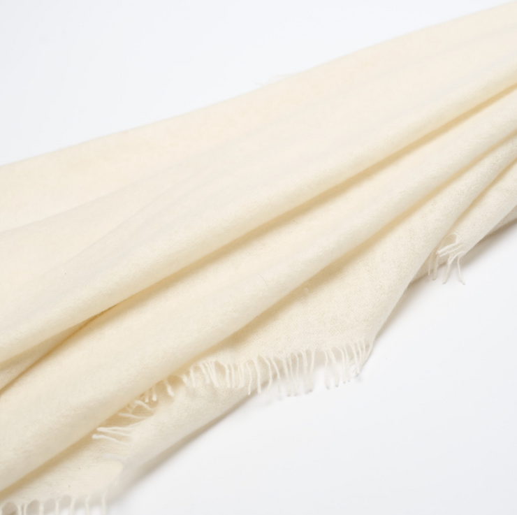 Handwoven Shawl - White