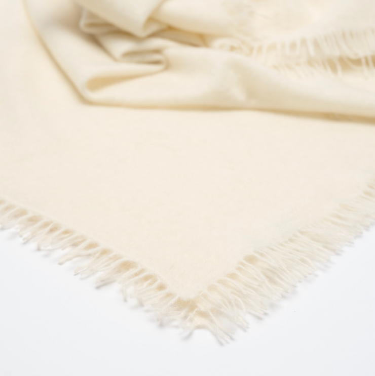 Handwoven Shawl - White