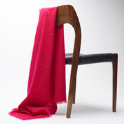 Handwoven Felted Shawl - Cerise