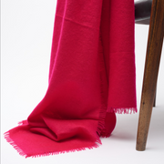 Handwoven Felted Shawl - Cerise