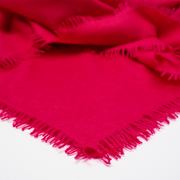 Handwoven Felted Shawl - Cerise