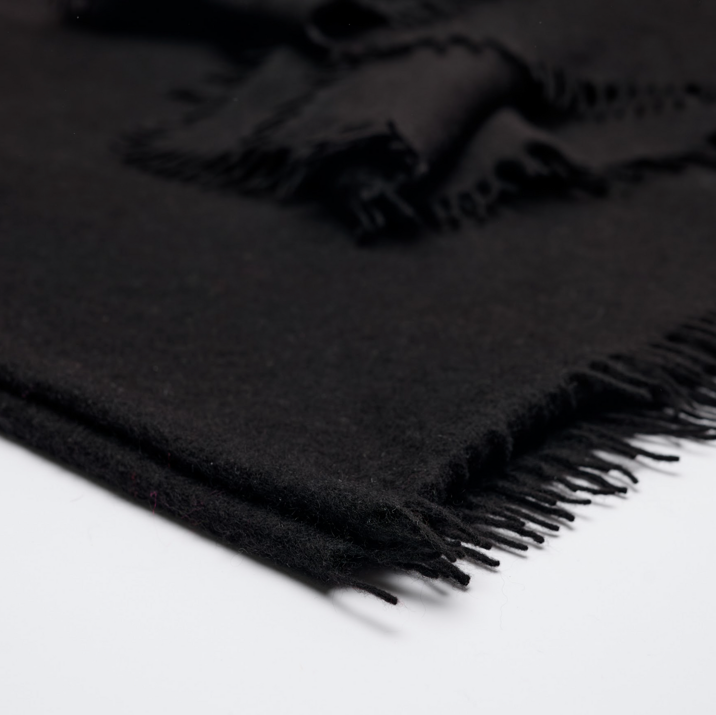 Handwoven Felted Shawl - Black