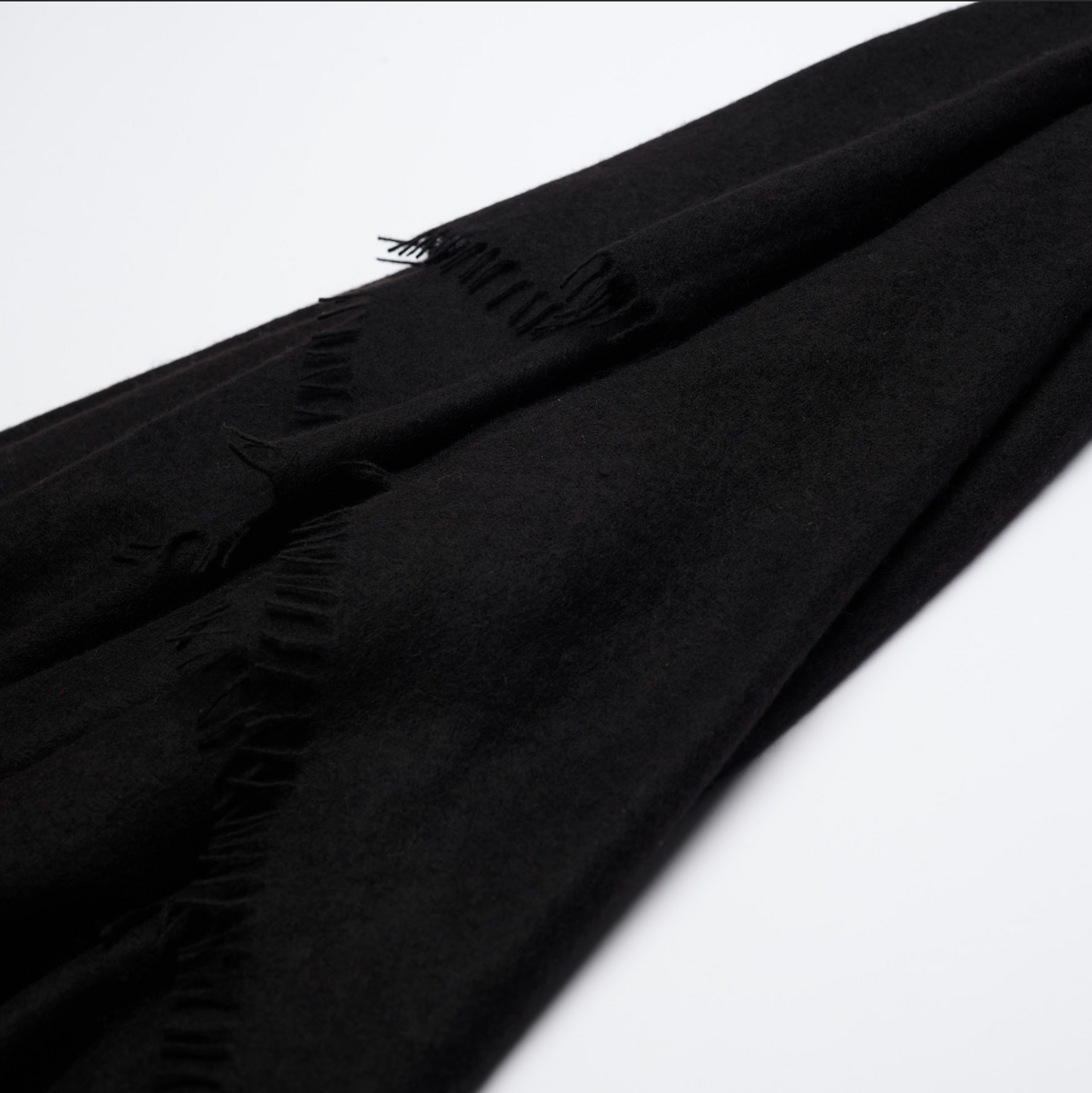 Handwoven Felted Shawl - Black