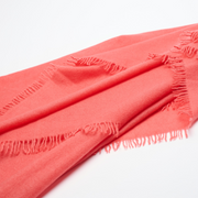 Handwoven Shawl - Coral