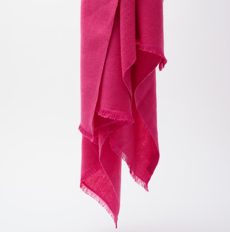 Woven Shawl - Fuchsia Pink