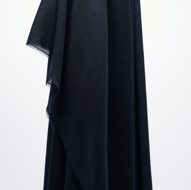 Fine Woven Shawl - Dark Navy