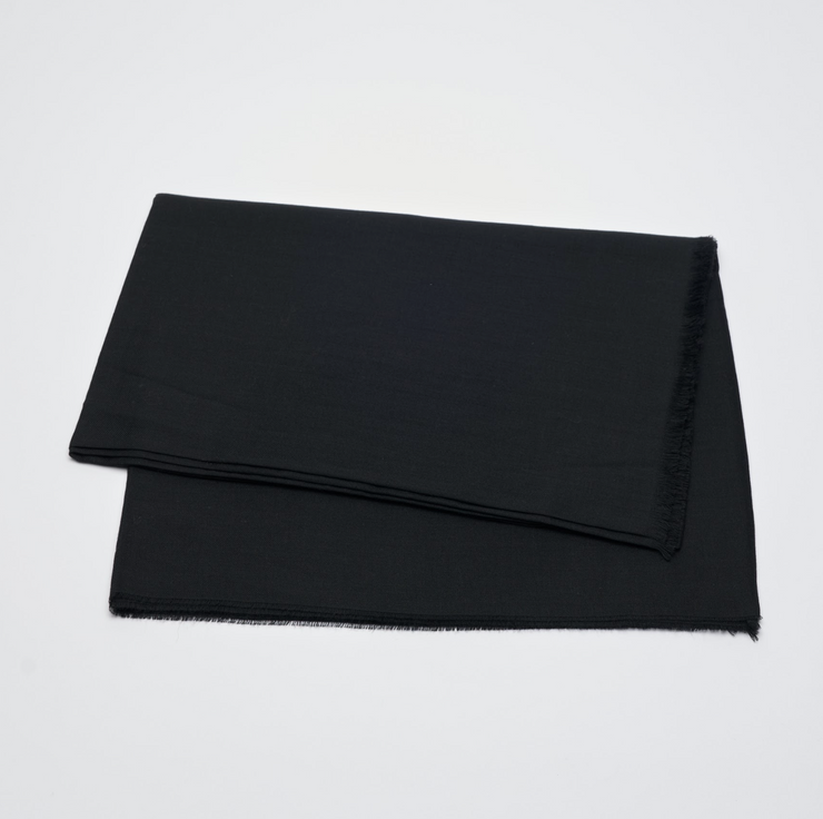 Fine Woven Shawl - Black