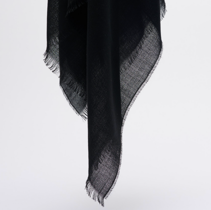 Fine Woven Shawl - Black