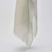Two Toned Light Weight Handwoven Shawl - Soft Blue & Cream
