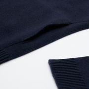 Milano Stitch Zip Up Jacket - Navy