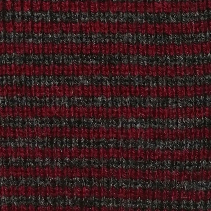 Claret & Charcoal 5 ply Cashmere Scarf