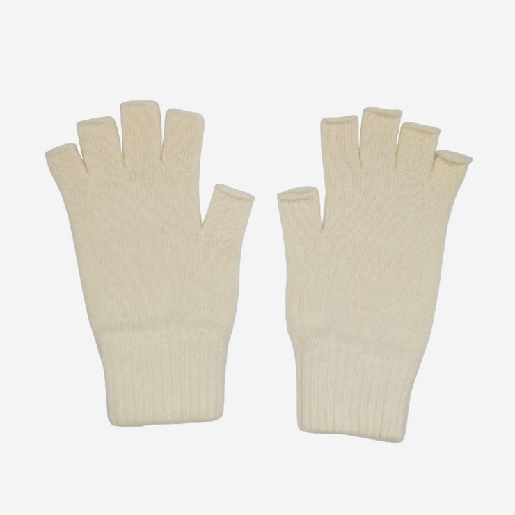 Fingerless Gloves - Cream