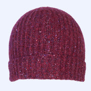 Ruby Ribbed Sparkle Beanie