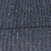 Blue Ribbed Sparkle Beanie