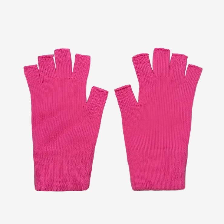 Fingerless Gloves - Neon Pink