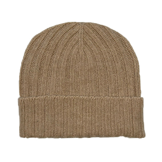 Oatmeal Wide Ribbed Beanie
